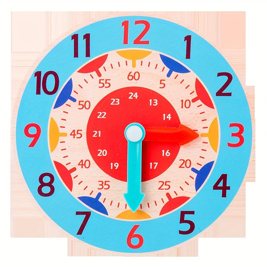 Wooden Educational Clock, Students' Clock Model, Digital Clock Toy, Children's Time Learning Toy Christmas, Halloween Gift