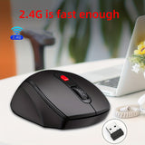HXSJ - T67 Office Wireless Mouse, 2.4 G Wireless Connection For Birthday/friend Gift
