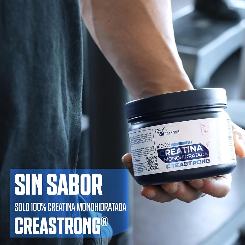 Creatine Monohydrate 3000Mg Creastrong Pure, Creatine Powder Without Additives for Pre, Intra And Post Workout, Alternative to Creatine Capsules And Tablets, Creatine Vitastrong 250G Soluble And Certified