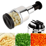 Stainless Steel Garlic Press, Manual Mincer, Durable Kitchen Tool for Crushing Garlic, Ginger, Scallions, and Peppers, No Electricity Needed, Plastic Material, Home Kitchen Essentials