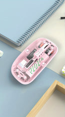 Ratón inalámbrico recargable ambidiestro XNOIK - Óptico, batería de 400 mAh, conectividad inalámbrica y de 2,4 G, clic silencioso, compatible con múltiples dispositivos (Macbook Pro, portátil, PC) - Temática de deportes electrónicos y tecnología