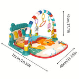 Musical Gyms Play Mats Musical Activity Mat Piano Play Gym Tummy Time Padded Mat