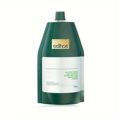 Polypeptides And Keratin Scorched Hair Smoothing Cream, Softens And Strengthens Hair Cream, Healthy Hair Penetrates Root To Tip