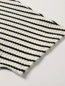 Summer New Arrival Plus Size Women's V-Neck Striped Top and Shorts Set