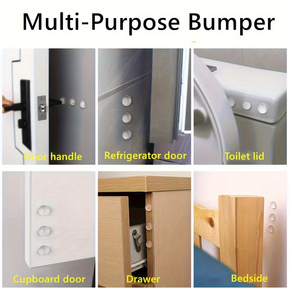 50/100pcs Self-adhesive Door Stop Rubber Shock Absorber Buffer Cabinet Bumper Silicone Furniture Mat Cushion Protective Pad