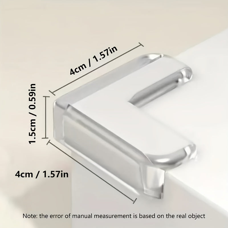 10-Pack Silicone Table Corner Guards - Thick Safety Pads for Glass Coffee Tables, Latex-Free Furniture Protection Covers