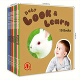 10-Book Set "Baby Look And Learn" For Early Childhood Education - June 2023 Release, English, Age 3+, Published By Sunshine Children's Educational Association