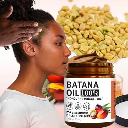 120ml Batana Oil Hair Care, Vitamin-Enriched, Moisturizing for Smooth, Repairable Hair, Suitable for All Hair Types,