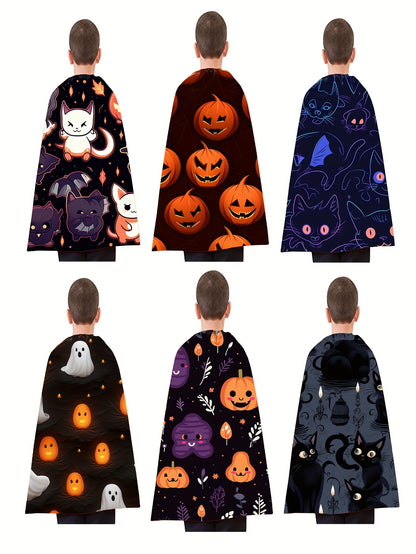 Kids' Halloween Superhero Cape - Storytelling Cloak for Boys & Girls, Perfect for Parties & Dress-Up, Polyester, Hand Washable (3-6 Years)