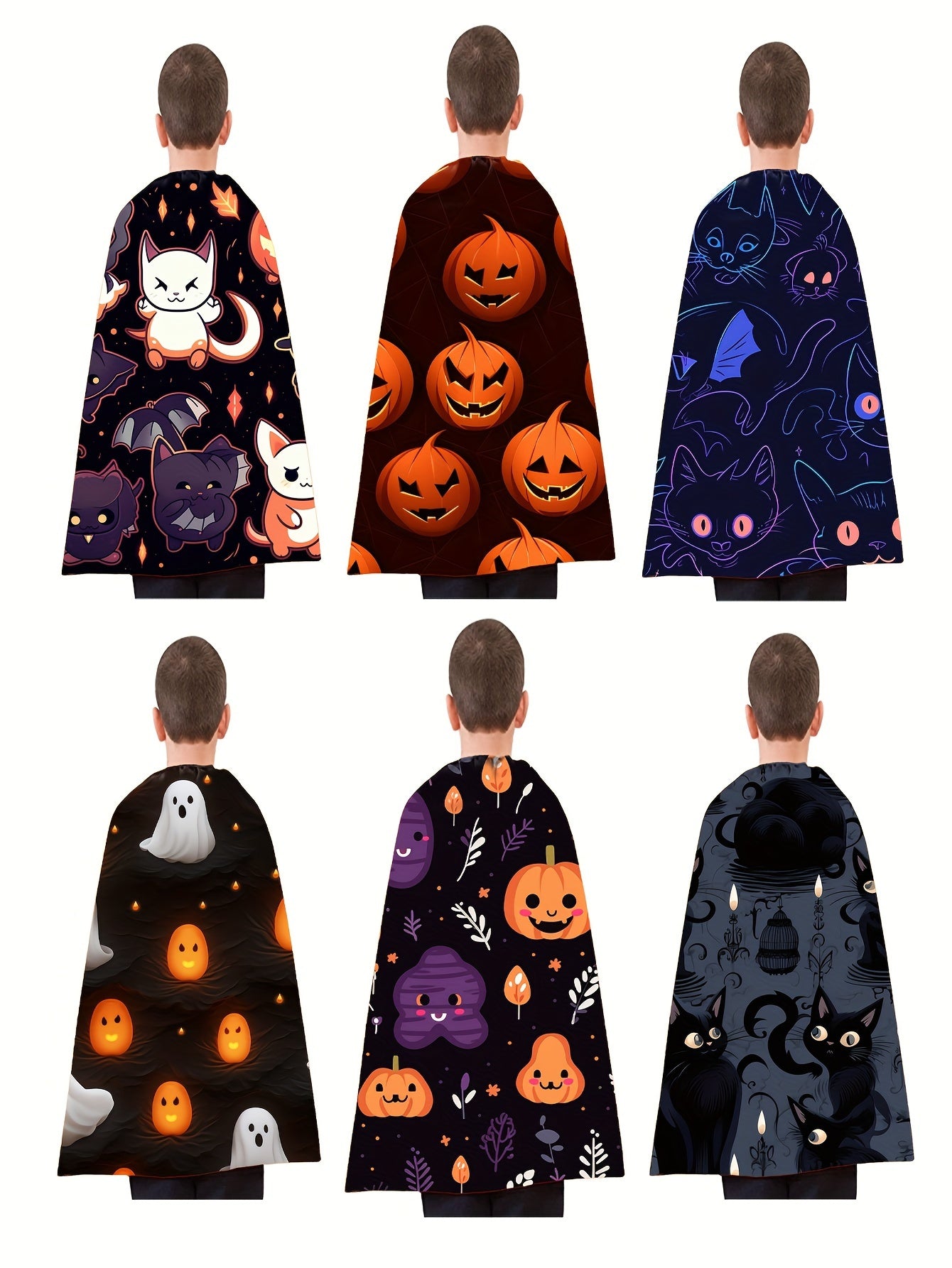 Kids' Halloween Superhero Cape - Storytelling Cloak for Boys &amp; Girls, Perfect for Parties &amp; Dress-Up, Polyester, Hand Washable (3-6 Years)