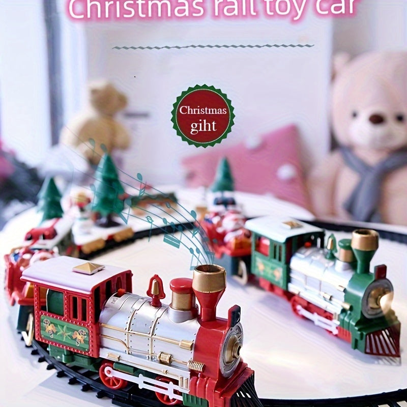 Deluxe Electric Christmas Train Set - Diecast Model Railroads with Realistic Details, Educational Toy for Youngsters, Perfect Gift for Holidays like Christmas, Halloween, and Thanksgiving