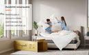 Vesgantti Foam Mattress, White, 16/18/26cm Thickness, Gel Memory Foam Mattress, Zoned Support Keeps You Well Aligned