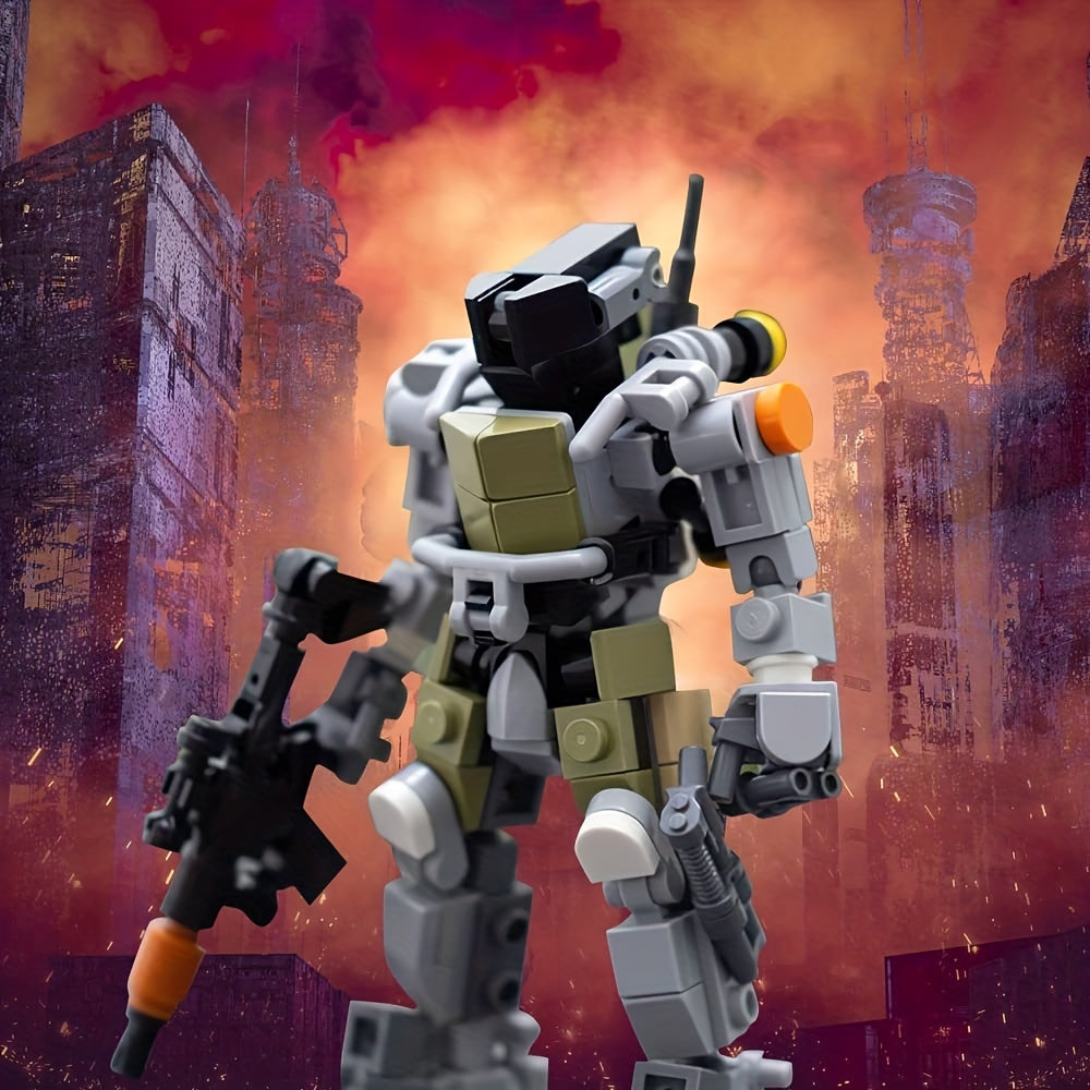 MOC Robot Building Kit Armor Action Figure Building Model Toy Collectible Toy For Kids Adults Christmas Birthdays Gift