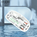 Ratón inalámbrico recargable ambidiestro XNOIK - Óptico, batería de 400 mAh, conectividad inalámbrica y de 2,4 G, clic silencioso, compatible con múltiples dispositivos (Macbook Pro, portátil, PC) - Temática de deportes electrónicos y tecnología