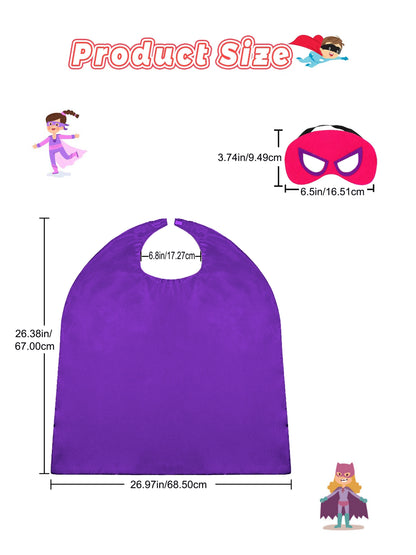 Boy's Double-side Wearable Hero Cape With Mask, Imitation Superhero Suit, Perfect For Halloween Party, Birthday Performance And Carnival Playing