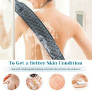 3pcs Back Scrubber Set, Exfoliating Bath Towel, Loofah Sponge, Bath Glove, Durable Body Scrubbers for Shower, Spa Massage