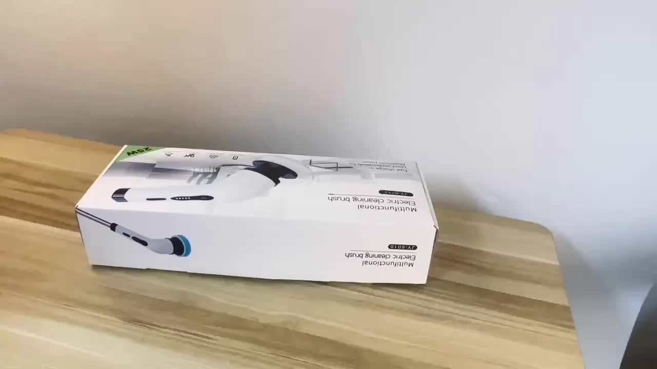 Cordless Electric Spin Scrubber Set with 3/9 Brush Heads - Rechargeable, Adjustable Long Handle for Bathroom, Kitchen, Tile & Car Cleaning