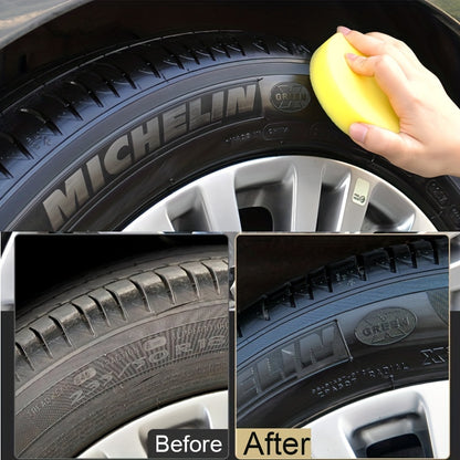 Black Shine Tire Wax - Durable, Long-Lasting Protection & Restoration for Car, Bike, and Motorcycle Tires - Prevents Cracking & Whitening, Covers Scratches