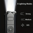 1pc Apollofire Rechargeable LED Flashlight, High Power Torch with 18650 Lithium Battery, USB Charging, Non-Waterproof, Battery Powered for Camping, 800mAh Capacity