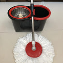 Rotating household mop bucket set with bucket and mop, eight-shaped plastic rotating bucket, no hand washing, automatic drying
