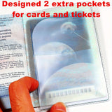 Frosted Clear Passport Cover, Transparent PVC Passport Holder, Creative Travel Certificate Document Organizer