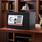 Large All-Steel Fireproof Burglar-Proof Safe with Combination Lock, Home Office Financial Cash Management Box, Jewelry Collection Safe, Wall-Mounted/Cabinet-Mounted, Electronic Password Lock, No Battery Included