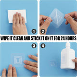 20pcs Strong Adhesive Wall Hooks - Transparent, Easy Install, Multi-Purpose Suction Cup Mount for Kitchen & Bathroom Storage Solutions