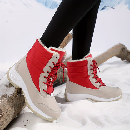 Cozy & Stylish Women's Winter Snow Boots - Warm, Non-Slip, Fashionable Mid-Calf Design with Soft Lining, Short Boots