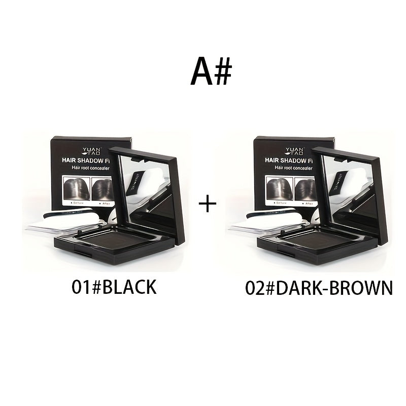Disposable Hair Coloring Powder, Temporary Fast Cover Gray Hair, Multifunctional Hairline Hair Coloring Powder Travel Portable Emergency Cover Gray Hair