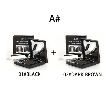 Disposable Hair Coloring Powder, Temporary Fast Cover Gray Hair, Multifunctional Hairline Hair Coloring Powder Travel Portable Emergency Cover Gray Hair