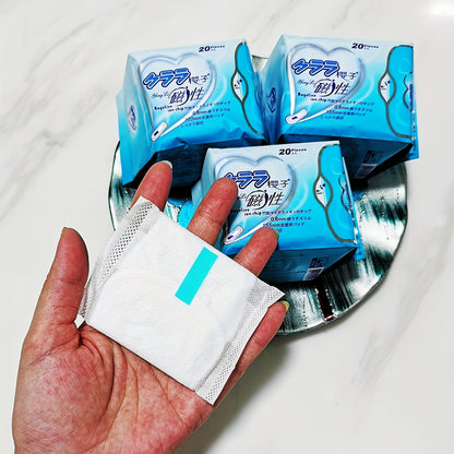 Compresas de iones negativos de carbón de bambú (20/40/50/100 unidades), compresas ultrafinas Wing, cómodas, suaves y sin fragancia. Compresas menstruales Wing, empaquetadas individualmente, cuidado personal femenino Hy