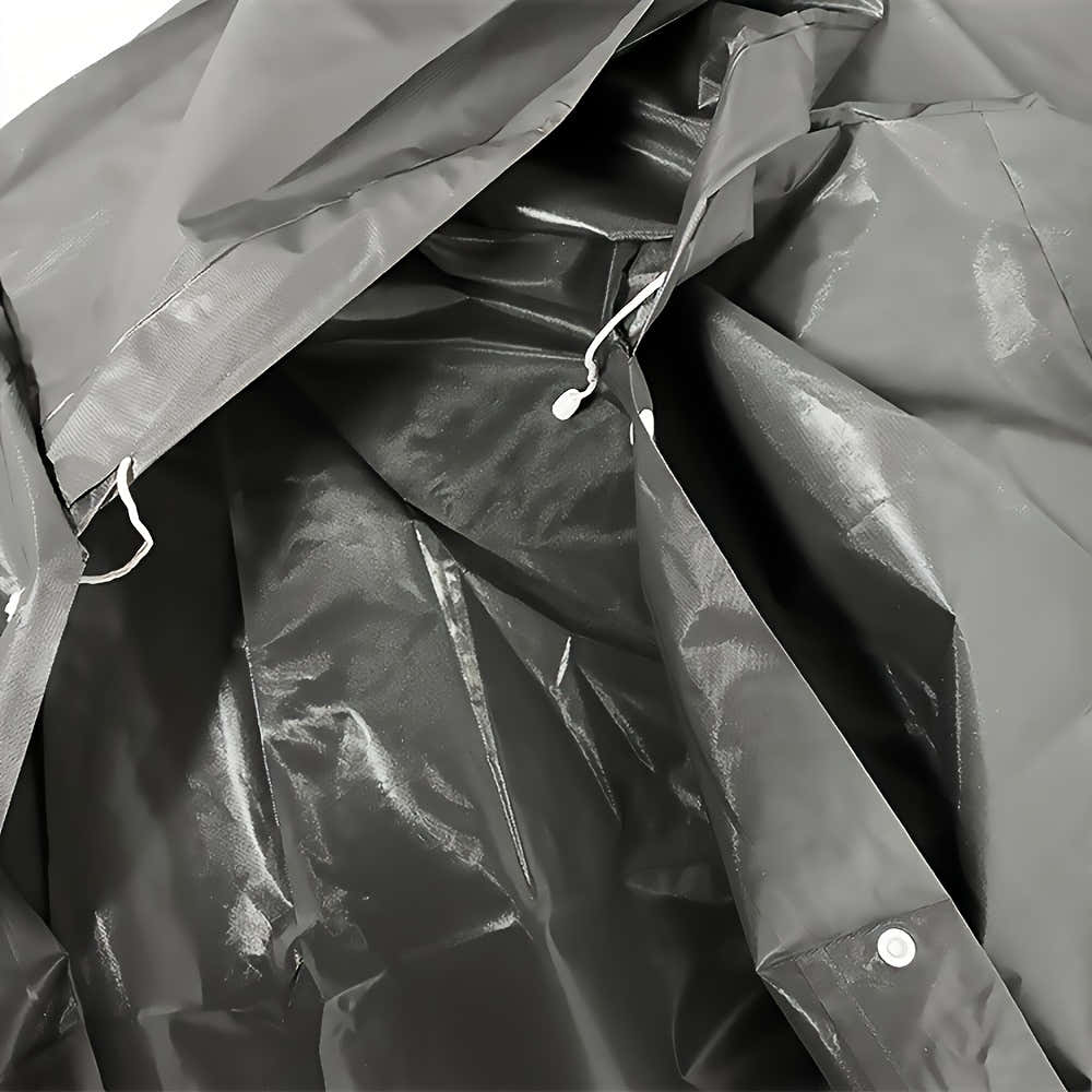 Impermeable Explorer: duradero, resistente al viento, de secado rápido, transpirable y ligero, con capucha para máxima protección al aire libre. Perfecto para senderismo, pesca, montañismo y acampada en negro.