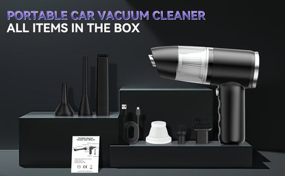 Handheld Cordless Vacuum Cleaner Car Vacuum Portable Wireless, 4-in-1 Vacuum/Blow/Charge/Pump, Vacuum Compressed Air Dust Removal, Wind Dry Hair Dryer Electric Dust Remover, Simple Operation, Cleaning Without Residue