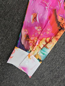 Plus Size - Elegant Floral Print Maxi Dress with Long Sleeves - Blue & White Floral Design, Button-Up Front, Casual Style for Women, All-Season Wear, Casual Summer Dress | Floral Print Dress | Nonstretch Fabric