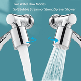 1pc Premium 1440° Copper Alloy Universal Swivel Faucet Spray Head - Adjustable, Water-Saving, And Easy to Install - Suitable for Extension Faucet, Aerator Spout, Kitchen Faucet, Wash Basin Robot Arm Faucet Extender, And Sink