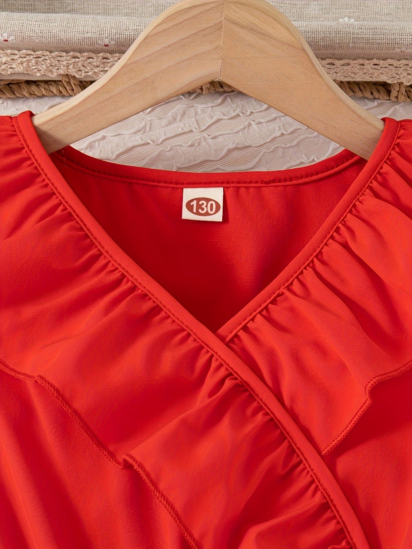HWMFSNHFZ Elegante vestido de verano para niñas con cinturón, sin mangas y ribete de volantes lisos, ropa de fiesta