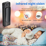 Cámara corporal portátil con audio: visión nocturna y gran angular para fuerzas del orden, guardias de seguridad y grabaciones deportivas (batería recargable por USB, 450 mAh)