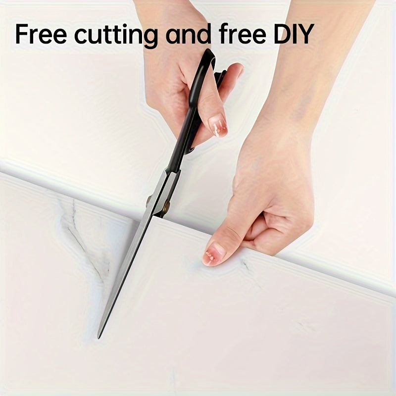 Paquete de 16 pegatinas de vinilo para pared con diseño de mármol contemporáneo, autoadhesivas y brillantes, resistentes al agua y al aceite, ideales para decorar salas de estar, dormitorios, cocinas, baños y salones.