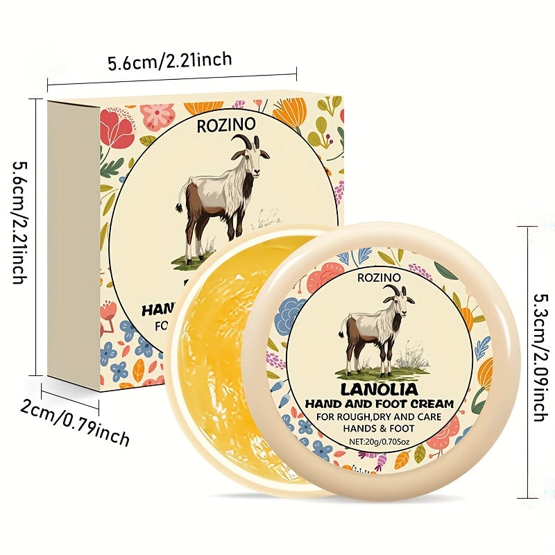 Lanolin Cream for Cracked Hands And Feet, Rich in Lanolin And Hyaluronic Acid, Deeply Moisturizes, Says Goodbye to Cracked And Dry Hands And Feet in Winter, Long-Term Use Makes The Skin of Hands And Feet Soft, Smooth, Moistur