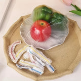 300 envoltorios elásticos para alimentos, cubiertas transparentes y estirables para platos, desechables, multiusos, sin olor, para cocina, antimoscas, para el hogar, restaurante, picnic, para todos los tamaños de platos.