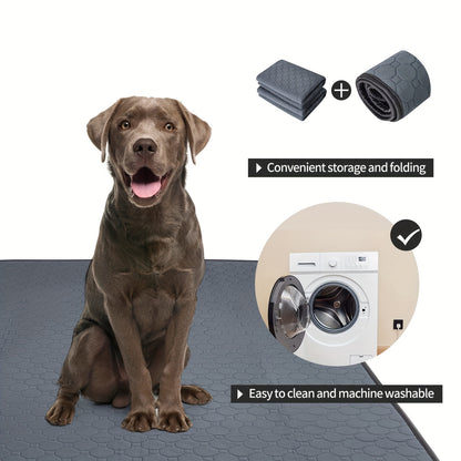 Reusable, Non-Slip Dog Pee Pad - Absorbent Pet Mat For Dogs And Cats - Perfect For Training!