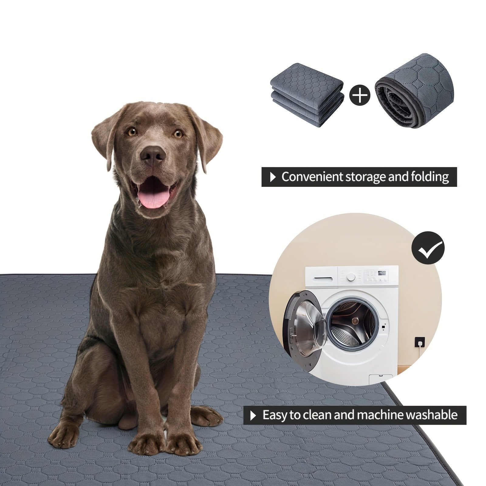 Almohadilla antideslizante y reutilizable para orinar de perros: alfombrilla absorbente para mascotas para perros y gatos: ¡perfecta para entrenamiento!