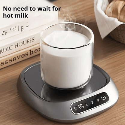 Smart Touch USB-Powered Coffee Cup Warmer - 3 Adjustable Temperature Settings, Auto Shut-Off, Portable Heating Pad for Home & Office Use