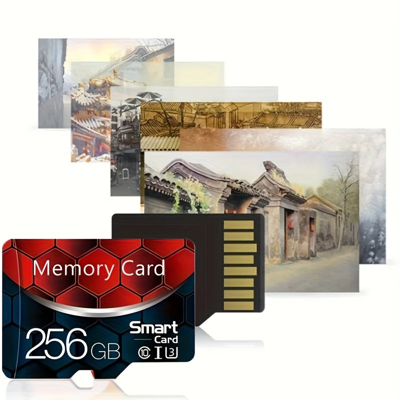 128GB & 256GB Micro SD Card - Class 10 TF Card with Adapter, High-Speed Data Transfer, U3 SDXC for HD Cameras, Smartphones, PCs, Headphones, PSP - Full HD Video & Photo Capture