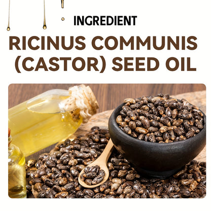 200ml/6.76fl.oz Castor Oil For Hair, Eyelashes & Eyebrows, Cold-Pressed Unrefined, Essential Oil For Dry Hair, Skin & Nail Care