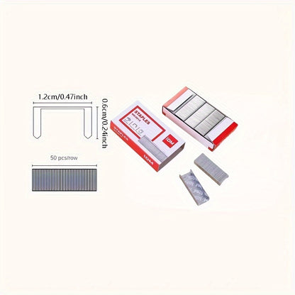 1000-Count Box of Standard 24/6 Staples - High-Strength, Easy-to-Penetrate Iron Office Supplies for Secure Binding