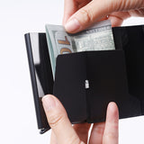 1pc Men's Minimalist Multi-Functional Anti-RFID Blocking Card Holder With 6 Card Slots, Protects ID &amp; Credit Cards, Ideal Gift For Men