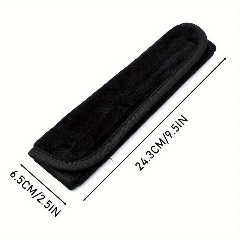 2pcs Soft Plush Car Seat Belt Shoulder Pads - Fit, Comfortable Safety Belt Covers for All Seasons