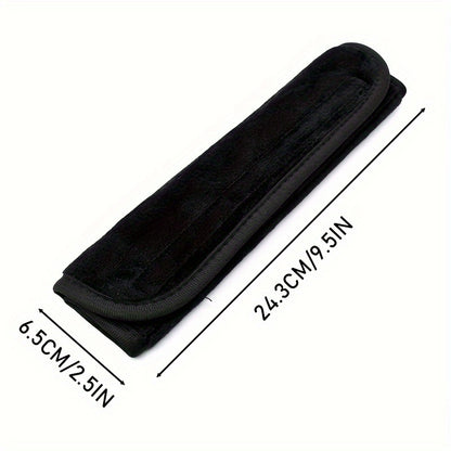 2pcs Soft Plush Car Seat Belt Shoulder Pads - Fit, Comfortable Safety Belt Covers for All Seasons