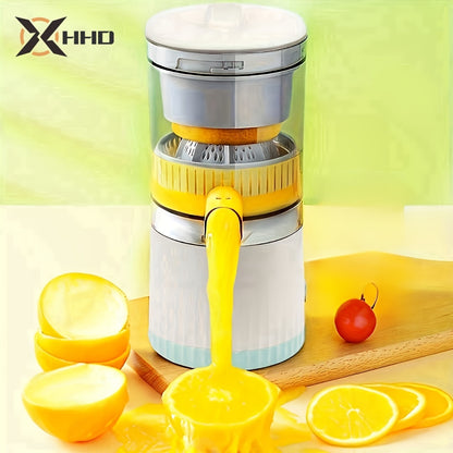 HHD Portable Citrus Juicer - Multi-Functional, Automatic Orange & Lemon Squeezer with Detachable Design, USB Rechargeable Battery, Food-Grade PP Material, Button Control - Ideal for Fresh Juice at Home, Home Juice Making|Mode